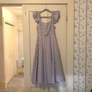 Hill House Home Daphne Dress is Lilac Gingham, medium.